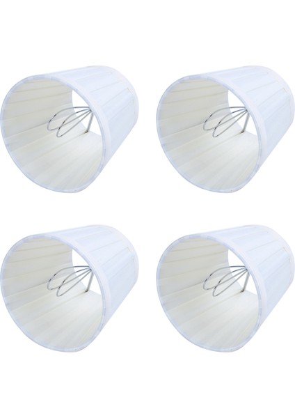 4x Kumaş Avize Abajur Tutucu Klipsi Yatak Lambasının Yanında Aplik Üzerinde Asılı Açık Açık Sarı (Yurt Dışından)