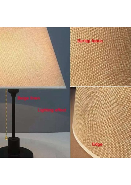 2x Masa Lambası Aksesuarlar E27 Keten Başucu Lambası Duvar Lambası Zemin Lambası Gölgesi Düşük Çapı 30CM Beyaz (Yurt Dışından) fırsatları