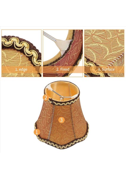 2x Avize Lambası Gölgeler Kumaş Bez Klipsi Hafif Gölgeler Lamba Kapağı Davul Gölgesi Abajur Ampul Kapağı 13CM (Yurt Dışından) indirimleri