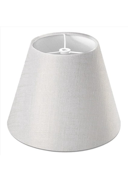 3x Lamba Gölge Keten Kumaş Lamba Gölgesi Küçük 5 Inç Üst x 9 Inç Alt x 7 Inç Boyunda (Altın Iplikli Beyaz) (Yurt Dışından) fiyatları