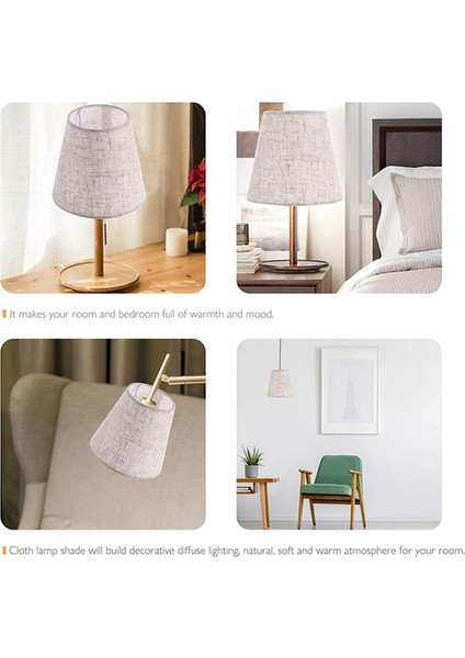 2x Küçük Lamba Gölgesi Bez Lambası Kapağı Avize Lamba Toz Kapağı Kumaş Lamba Aksesuar Masa Lambası ve Zemin Işığı Için (Yurt Dışından) indirimleri