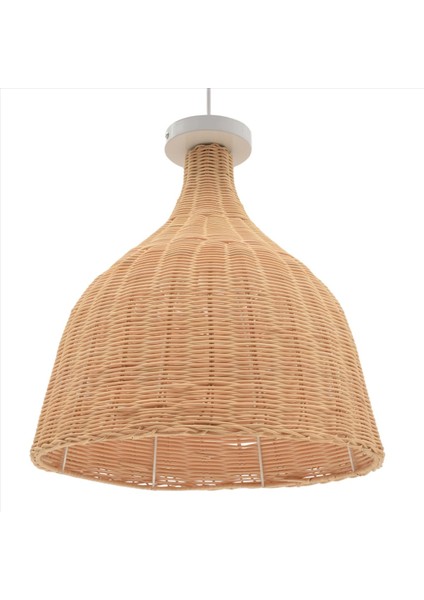 Rattan Lamba Kolye Işık Vintage Asma Labh Thenes E27 Oturma Odası Yemek Odası Dekor Cafe Restoran Hanglamp (M) (Yurt Dışından) fiyatları