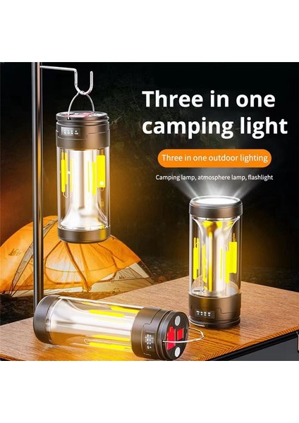 Çok Fonksiyonlu Kamp Hafif Açık Dış Mekan Taşınabilir Aydınlatma Şarj Edilebilir Lamba Güçlü El Feneri Çadır Ekipmanları Malzemeleri (Yurt Dışından) fiyatları