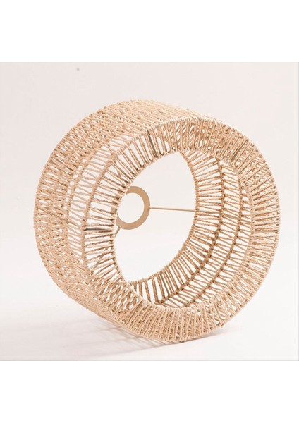 Kağıt Halat Abajur Tavan Işık Gölgesi Boho Avize Gölgesi Ampul Koruma Restoran Kafe Oturma Odası 30X15CM (Yurt Dışından) fırsatları