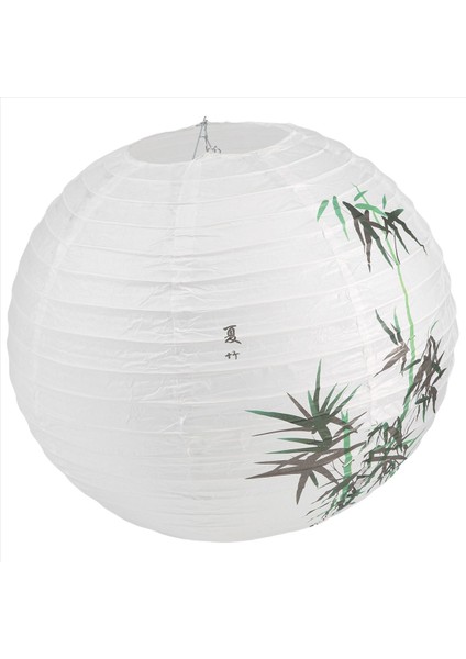 40CM Lamba Gölge Kağıt Fener Oryantal Tarzı Işık Dekorasyonu Çince Desen Bambu (Yurt Dışından) fırsatları