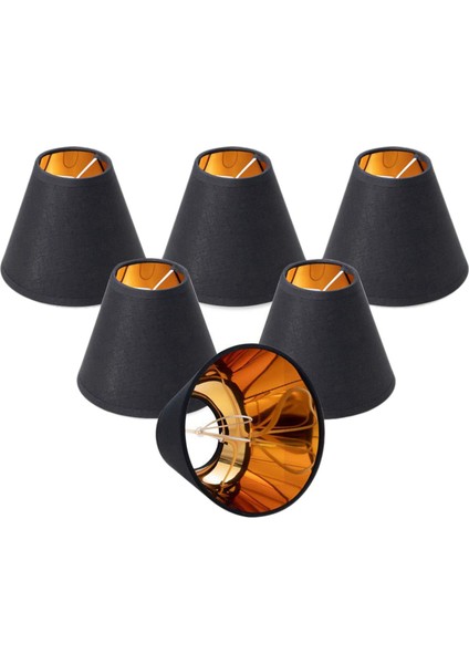 6x Küçük Lamba Gölge Avize Gölgesi Küçük Lamba Gölge Klipsi Şamdan Ampuller Için Tablo Avize Duvar Lambası (Yurt Dışından) fiyatları