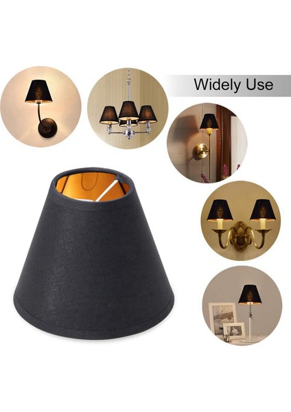 6x Küçük Lamba Gölge Avize Gölgesi Küçük Lamba Gölge Klipsi Şamdan Ampuller Için Tablo Avize Duvar Lambası (Yurt Dışından) modelleri