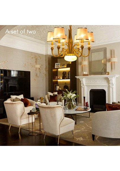 6 Paket Klips Üzerinde Klipli Avize Labla Thenleri Küçük Dik Duvar Mum Işık Abajur (Altın) (Yurt Dışından) fırsatları