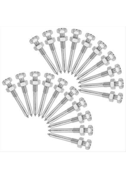 26PCS Ayakkabılar Buz Havalandırıcı Ayakkabıları Için Çiviler Kadınlar Için Çürekler Çim Havalandırıcı Ayakkabılar Gümüş Çim Ayakları Çivili Metal (Yurt Dışından)