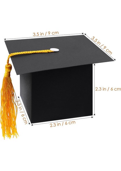 50PCS Diy Kağıt Mezuniyet Kapağı Şekilli Kutusu Şeker Çikolata Kutusu Siyah (Yurt Dışından) indirimleri