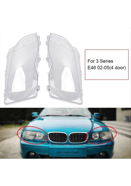 Araba Ön Far Lens Bmw 3 Serisi E46 4 Kapı 2002-2005 Far Mahallesi (Yurt Dışından) fiyatları