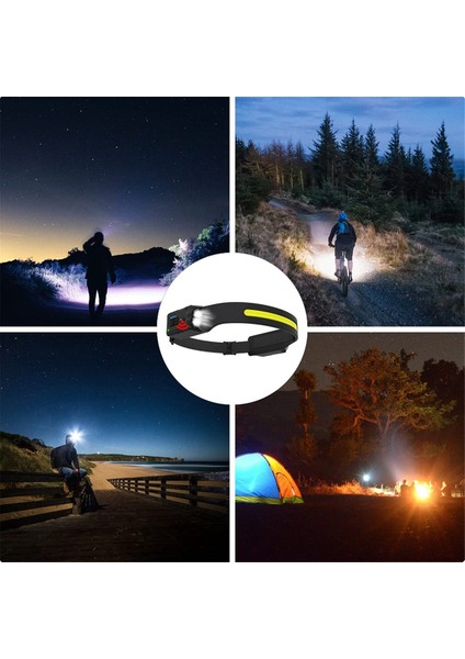 Cob Ledheamp Anturma Farlı Burtınbattery Dış Kamp Balıkçılık Sensörü Işığı Için Şarj Edilebilir Headflashlight A (Yurt Dışından) indirimleri
