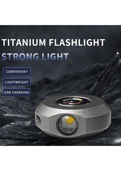 Mini Titanyum Alaşım El Feneri Işık Şarj Edilebilir Parlak Taşınabilir Mıknatıs Aydınlatma Dış Mekan Kampı (Yurt Dışından) fırsatları