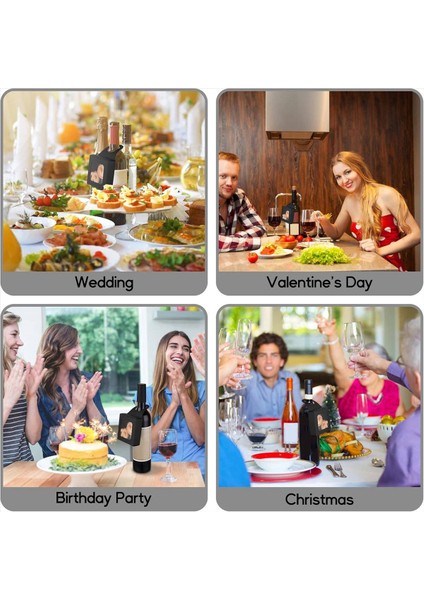 Pencereli Şarap Şişesi Kutusu 30 Adet Şarap Kutusu Şarap Kutuları Lehine Kutu Charcuterie Kutusu Sabun Ambalaj Kutusu Siyah (Yurt Dışından) indirimleri