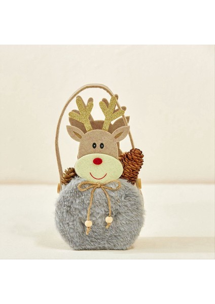 Noel Şeker Çantası Ren Geyiği Çanta Kış Leri Şeker Elma-Bag-Elk Tasarım Malzemeleri Noel Kış Beyaz (Yurt Dışından) fiyatları