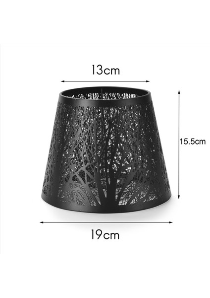 2x Küçük Lamba Gölgesi Masa Avizesi Duvar Lambası Için Ağaç Desenli Namlu Metal Abajur Beyaz (Yurt Dışından) fiyatları