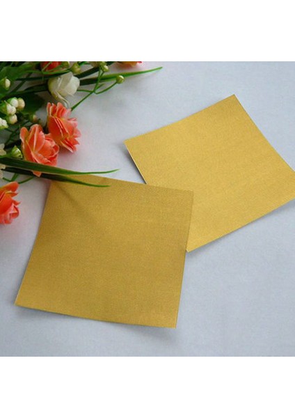 200PCS Square Sweets Şeker Çikolata Lolly Kağıt Alüminyum Folyo Sargılar Altın (Yurt Dışından) indirimleri