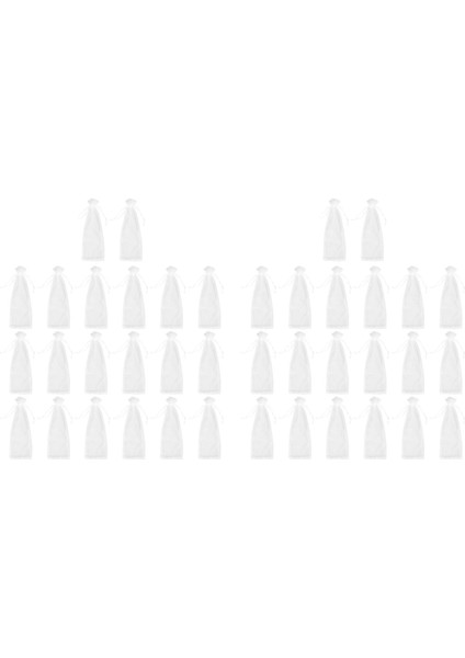 40PCS Şeffaf Organze Şarap Çantaları 14X37CM Yeniden Kullanılabilir Basit Şişe Sarma Elbiseler Şenlikli Ambalaj Bebek Duş Düğün Iyilik (Yurt Dışından)