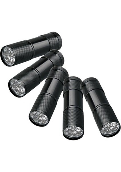 (R) 5 Uv Ultra Violet Blacklight 9 LED El Feneri Torçu Işık Açık Havada (Yurt Dışından)