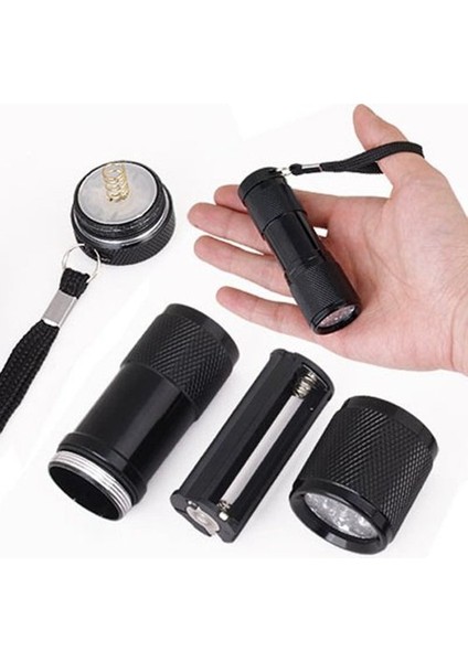 (R) 5 Uv Ultra Violet Blacklight 9 LED El Feneri Torçu Işık Açık Havada (Yurt Dışından) fiyatları