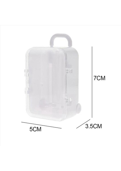 5x Beyaz Mini Roller Seyahat Baviki Şeker Kutusu Kişilik Yaratıcı Düğün Şeker Kutusu Bagaj Tramvay Kılıfı (Yurt Dışından) fırsatları