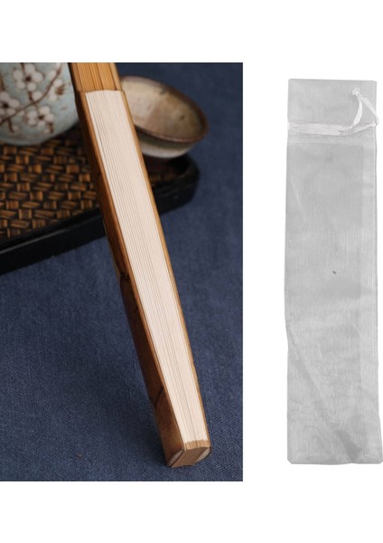 50PCS Beyaz Drawstring Organza Katlanması El Fan Kesesi Partisi Düğün Iyiliği Çantaları (Yurt Dışından) fiyatları