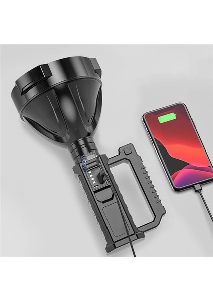 Lamba Açık LED Taşınabilir El Feneri Tutucu Lamba Yüksek Güçlü Su Geçirmez USB Şarj Edilebilir Güçlü Işık Dönemi (Yurt Dışından) fiyatları