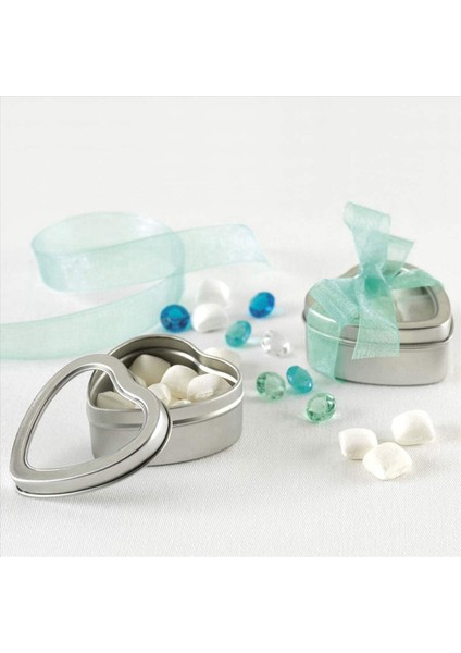 30PCS Kalp Şekleli Metal Teneke Kutular Kapaklı Şeker Kutuları Kalp Boş Teneke Bisküvi Şekerler Sevgililer Günü Için Kavanoz (Yurt Dışından) fiyatları