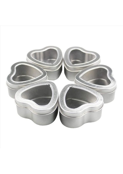 30PCS Kalp Şekleli Metal Teneke Kutular Kapaklı Şeker Kutuları Kalp Boş Teneke Bisküvi Şekerler Sevgililer Günü Için Kavanoz (Yurt Dışından) fırsatları