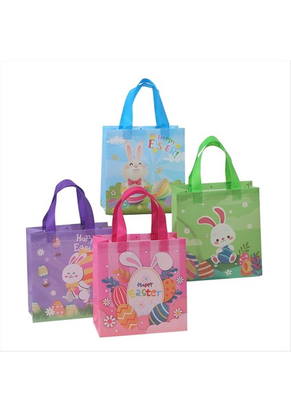 12PCS Paskalya Çantaları Kulplu Kulplarla Paskalya Çantaları (Yurt Dışından)