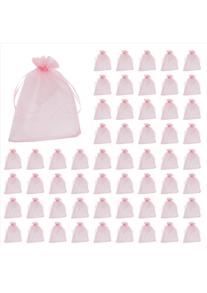 400PCS Büyük Organza Çantaları Allık Pembe 17X23 cm Mesh Çantaları Noel Düğünü Için Takı Torbaları Drawstring Tepeleri (Yurt Dışından)