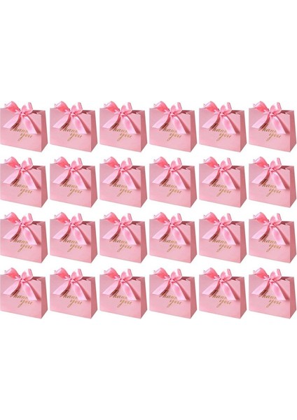 24PACK Küçük Teşekkür Ederim Çantası Parti Lehine Çantalar Altın Yay Şeridi ile Kutularını Etmek (Yurt Dışından)