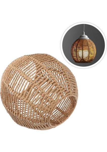 2x Ev Aydınlatma Rattan Lamba Kapağı El Yapımı Dokuma Avize Retro Abajur Aile (Yurt Dışından) indirimleri