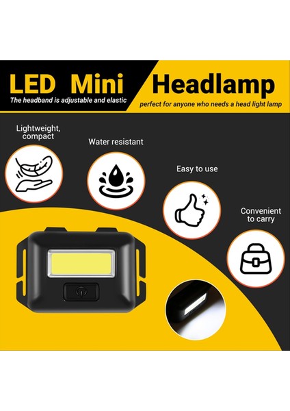 Cob LED Mini Kafa Işık Lambası Far Far (Yurt Dışından) indirimleri