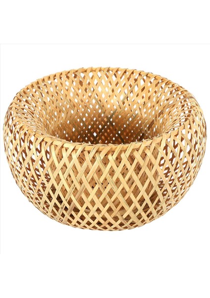 3x Bambu Hasır Rattan Abajur El Dokuma Çift Katmanlı Bambu Kubbe Abajur Asya Rustik Japon Lamba Tasarımı (Yurt Dışından) modelleri