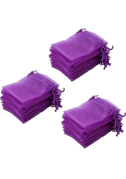 90 Pcs Çantası Mor Organza Takı Koşusu (Yurt Dışından)