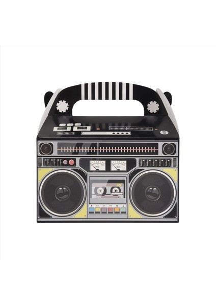 80&#39 Lerin Parti Dekorasyonları Yenilik Patlaması Iyilik Kutusu Temalı Vintage Dekorasyonlar Şeker Masa Dekorasyonları 80S 24PCS (Yurt Dışından) modelleri