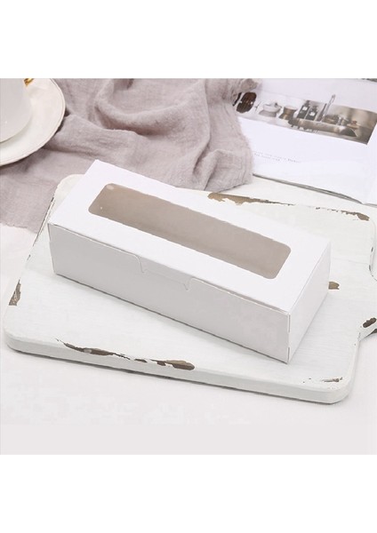 50 Adet Makarna Kutuları Açık Ekran Penceresine Sahip Macaronlar Konteyner Veya Çikolata Tatlıları Için Ambalaj Kutusu Kiti Kek A (Yurt Dışından) fiyatları