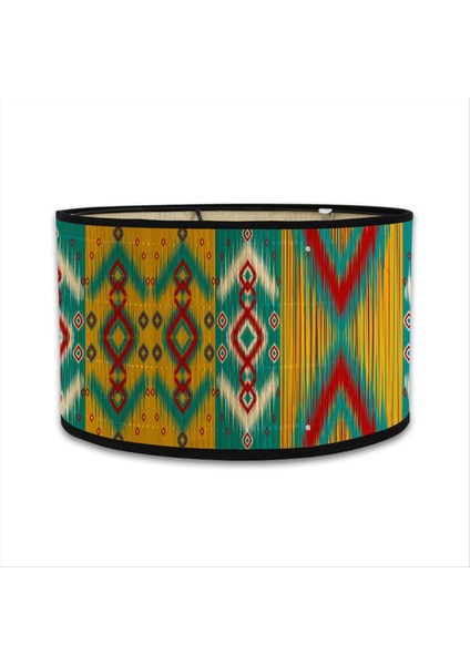 Labla Gölgeleri Baskı Oval Lamba Gölgesi 30X30X20CM Avizeler ve Zemin Lambaları Için Vintage Lamba Tonları B B (Yurt Dışından)