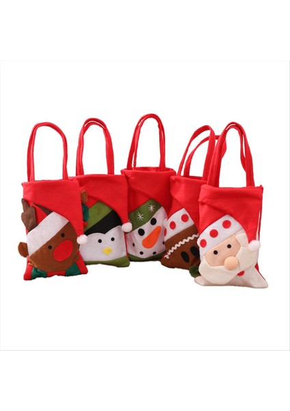 Tutamlı Şeker Torbaları Noel Sarma Çantaları Noel Çantaları Çocuk Parti Çantası Xmas Dekorasyon (Yurt Dışından)