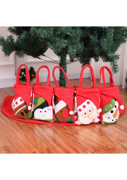 Tutamlı Şeker Torbaları Noel Sarma Çantaları Noel Çantaları Çocuk Parti Çantası Xmas Dekorasyon (Yurt Dışından) fiyatları