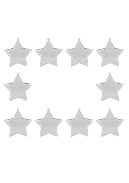 10 Set 80MM Dıy Doldurabilen Toplar Temiz Plastik Süsler Toplar Noel Ağacı Süsü Bible Parti Malzemeleri (Yıldız Şekli) (Yurt Dışından) fiyatları