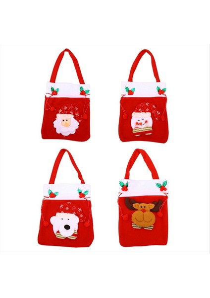 Şeker Noel Çantaları Anaokulu Tote Çocuk Si Noel Merkezi Dekorasyonu &amp Asmak Noel Ağacı Dekorasyon (Yurt Dışından)