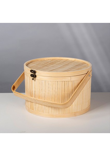 Bambu Dokuma Sepetler Antika Renkli Pasta Özel Sepeti Vintage Bambu Dokuma Öğle Yemeği Kutusu Sepeti (Yurt Dışından) fiyatları