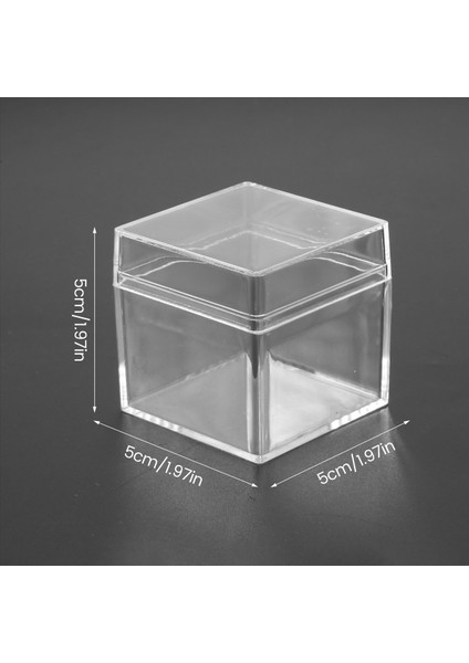 120 Pcs Kare Şeffaf Plastik Paketleme Kutusu Şeker Kutusu Mücevher Kutusu Partisi Doğum Günü Kutusu (Yurt Dışından) fırsatları