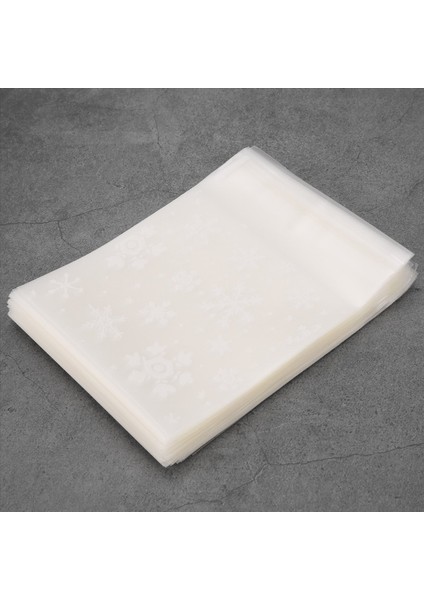 100 Adet Poşet Torbaları Beyaz Kar Tanesi Ambalaj Çantası Kurabiyeler Için Bisküvi Noel Şekerleri (Yurt Dışından) fiyatları