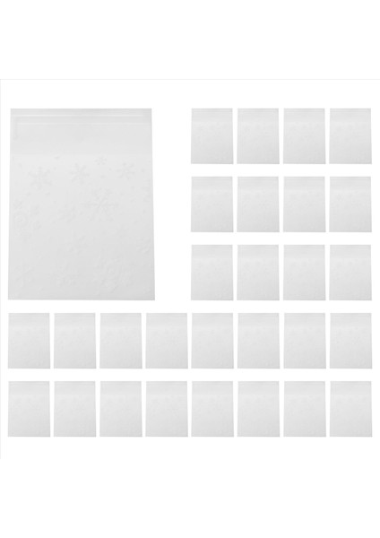 100 Adet Poşet Torbaları Beyaz Kar Tanesi Ambalaj Çantası Kurabiyeler Için Bisküvi Noel Şekerleri (Yurt Dışından) modelleri