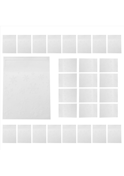 100 Adet Poşet Torbaları Beyaz Kar Tanesi Ambalaj Çantası Kurabiyeler Için Bisküvi Noel Şekerleri (Yurt Dışından) fırsatları