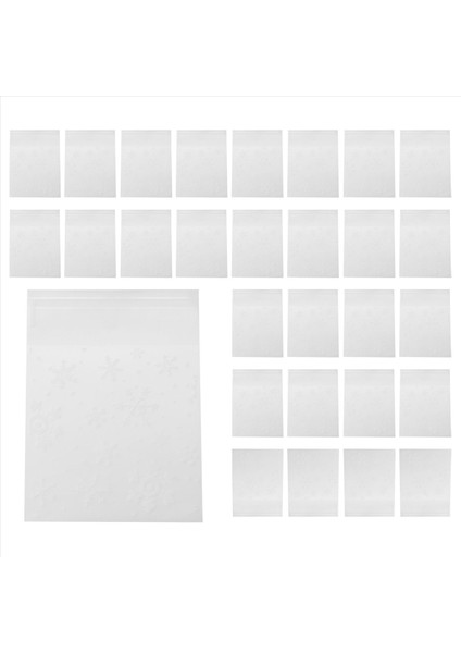 100 Adet Poşet Torbaları Beyaz Kar Tanesi Ambalaj Çantası Kurabiyeler Için Bisküvi Noel Şekerleri (Yurt Dışından) indirimleri