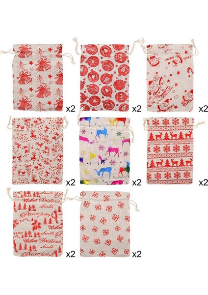32PCS Noel Drawstring Çantaları Çarpık Torbası Şeker Sargısı Için Iyi Çantalar Noel Partisi Favor Malzemeleri (Yurt Dışından) indirimleri